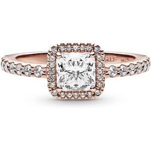 COPY - Pandora rose gold princess cut ring